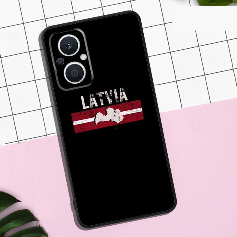 Latvia Flag Case For OPPO Reno 13F 12F 11F 8T 7 8 10 11 12 13 Pro OPPO Find X8 X6 Pro X3 X5 Lite Cover
