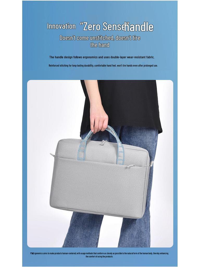 Shockproof 16-17.3 Inch Laptop Bag: Airbag Protection, Handheld & Shoulder Carry Options, Large Capacity
