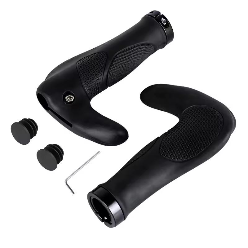 

TPR Rubber Integrated Cycling Ergonomics Bicycle Handlebar Grips Shock Absorption MTB BMX Mountain Bicycle Handlebar Grips чёрный