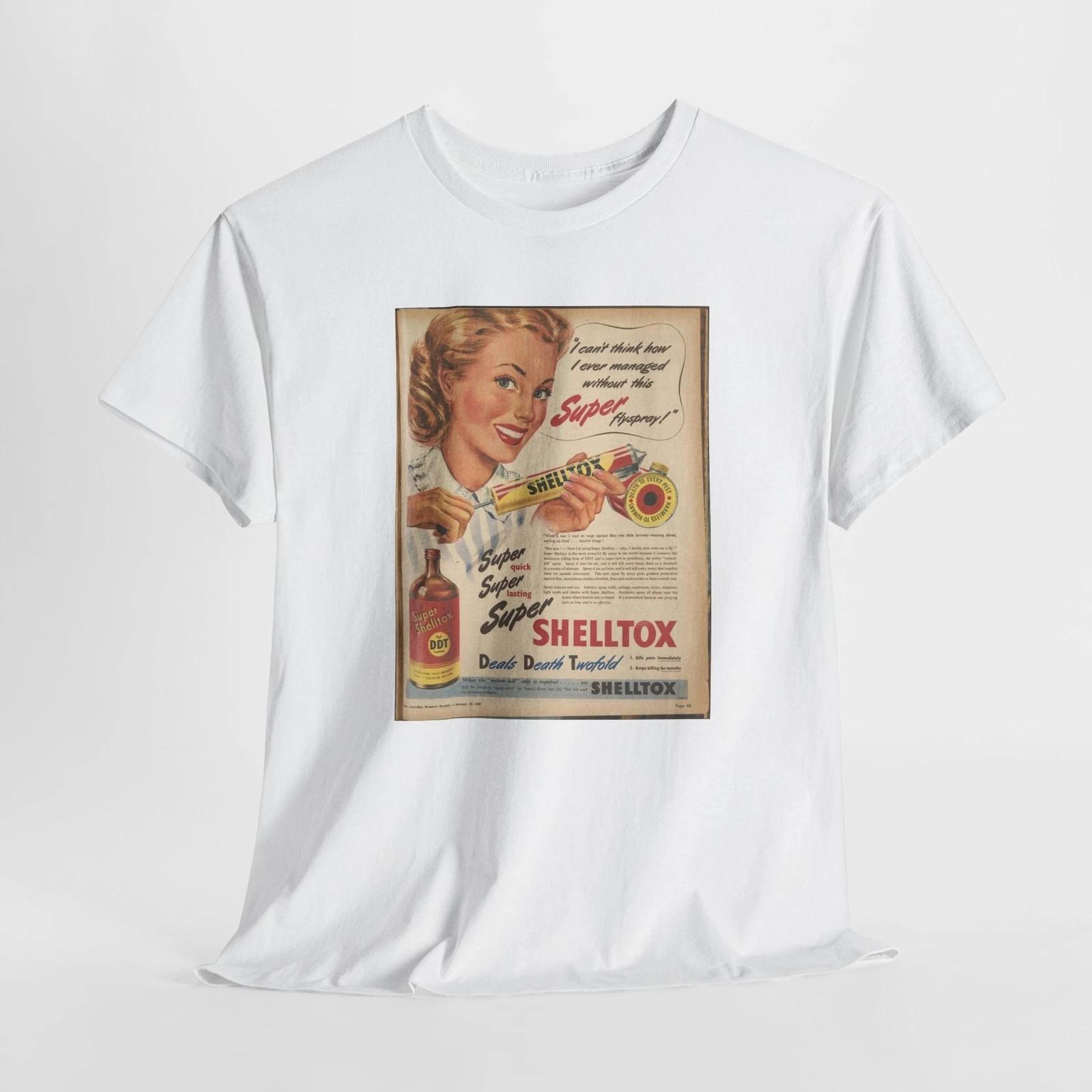 

Vintage 1949 Super Shelltox DDT Unisex Tee, Retro Graphic T-Shirt, Classic S