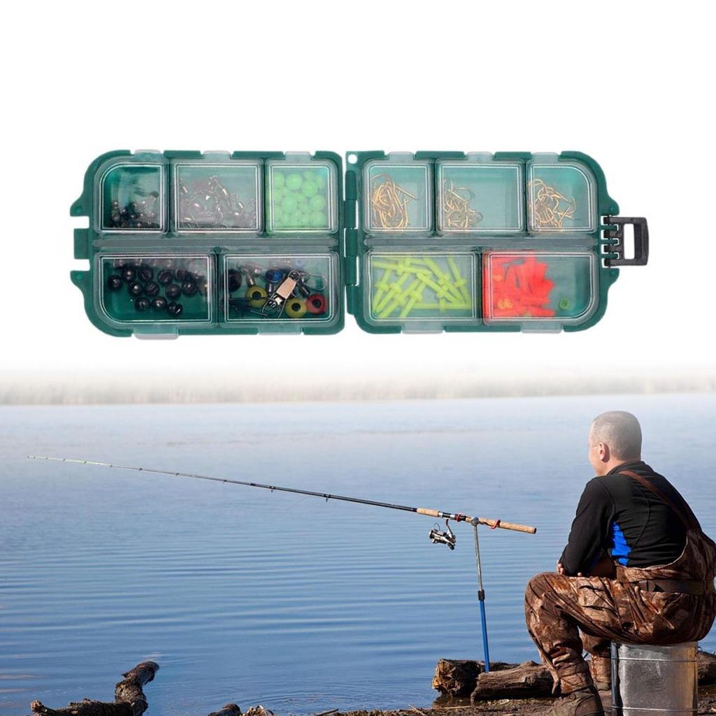 157x Fishing Accessories Set Beads Space Beans Compact Storage Box