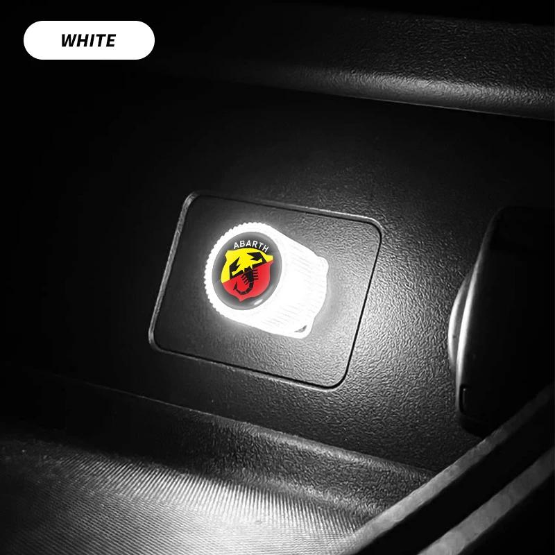Car Mini USB LED Atmosphere Lights Decorative Lamp Car Ambient Light Neon For Fiat Abarth 595 Abarth 500 Abarth 124 Spider Svkjb33