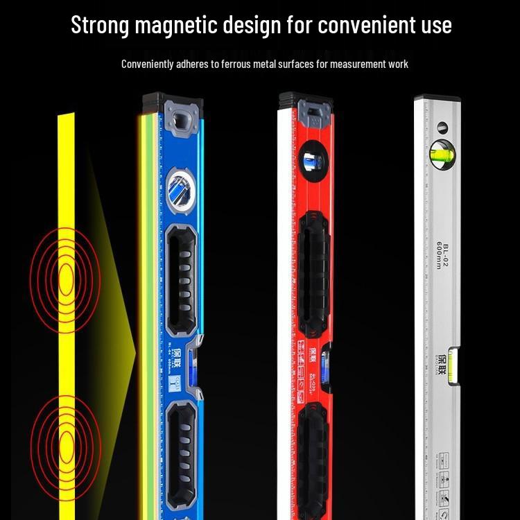 Aluminum Alloy Magnetic Spirit Level and Tape Measure Tool