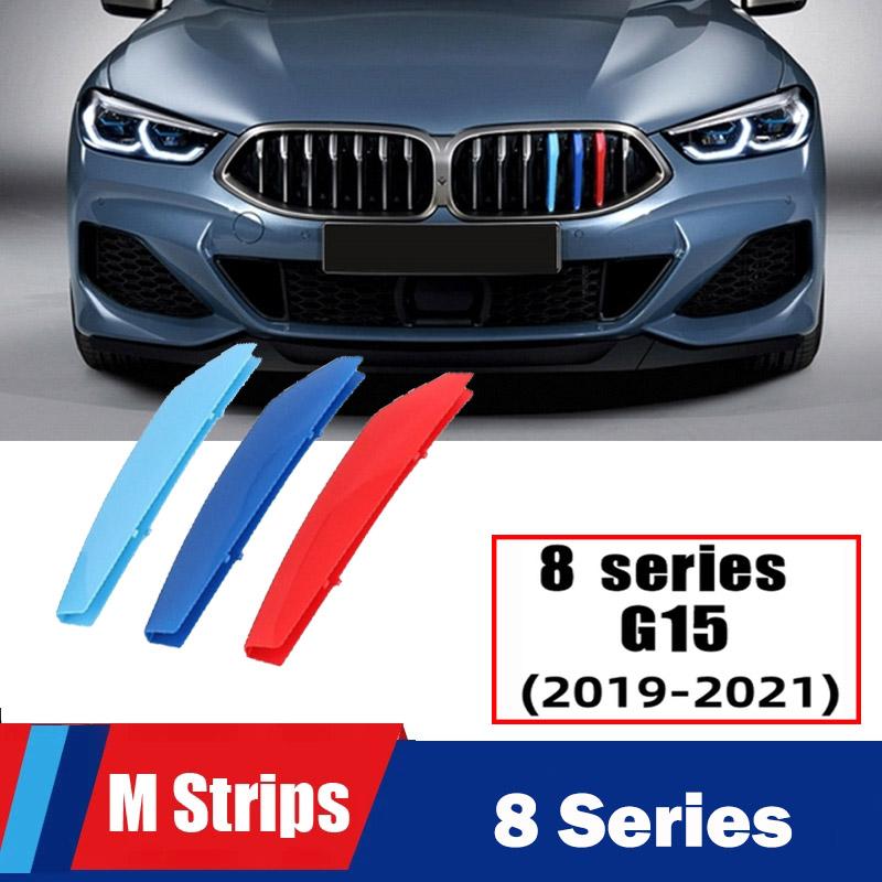 MLKK4 M Power Front Grille Trim Strips For BMW X1 X2 X3 X4 X5 X6 X7 F48 F49 E84 F39 F25 F26 G01 G02 F15 E70 G05 F16 E71 E72 G07 Z4 E89