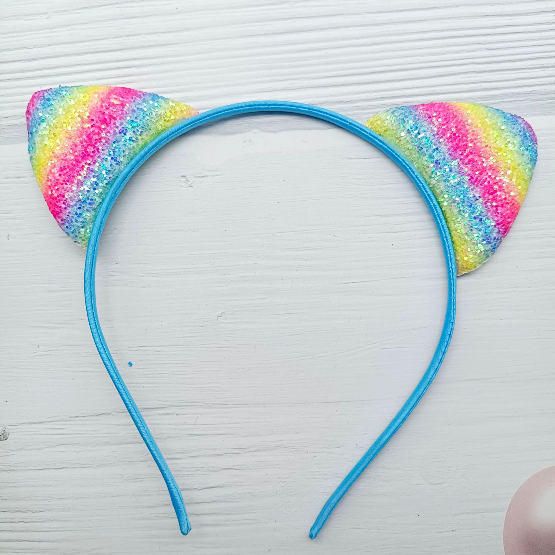 

Colorful Sequin Cat Ear Headband for Kids - Festival Party Hair Accessory