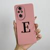 For Honor 200 Case Honor 200 Pro Phone Case Cute Initial Letters Square ShockProof Soft Silicone Back Cover Fundas Honor 200 Pro