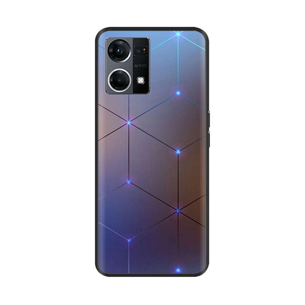 Hülle für Oppo Reno7 4G Hülle Reno7 Silikon Weich Stoßfest TPU Rückseiten für OPPO F21 Pro Reno 7 4G Hülle Schwarze Bumper Fundas