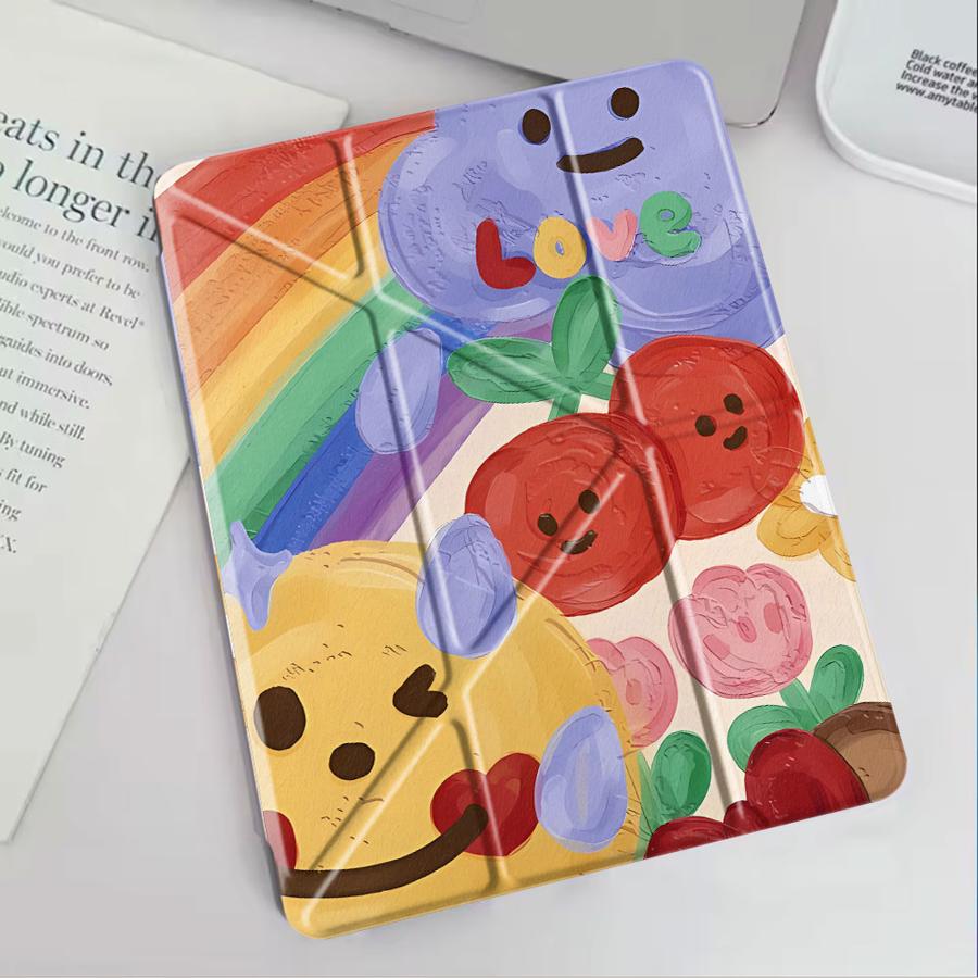 Doodle Painting Tablet Case For iPad Air 4 5 M3 M2 1 2 M4 11inch Mini 6 7 Pro 11th 10th 9th 8th 7th 12.9inch Pro 2025 Holder