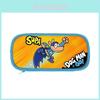 Trousse à Crayons Scolaire Cartoon Dog Man's Cat En Polyester Durable Pour Élèves du Primaire