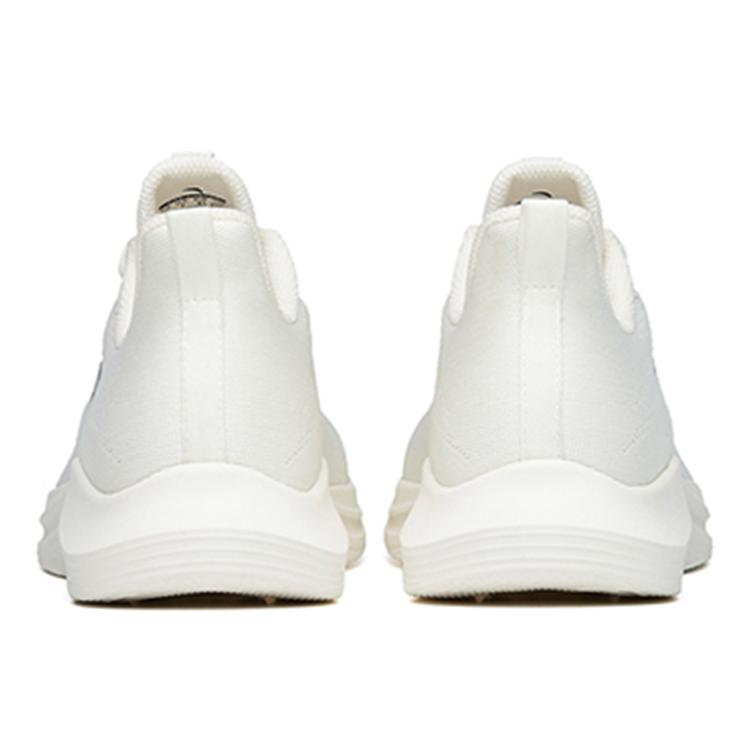 New Anta Running Collection Abrasion Resistant Rebound Low Top Running Shoes Women's Ivory White 122225571-4