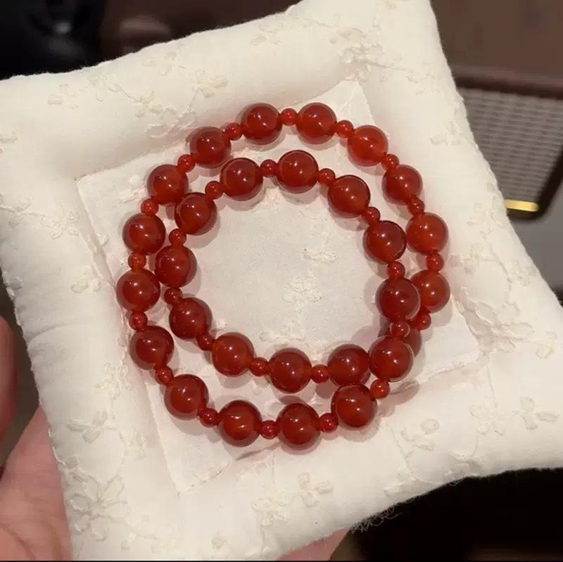 

Agate double ring bracelet.fashion women daily jewelry gift