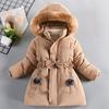 Kids' Fashion Fleece-Lined Thickened Hooded Oversized Sweatshirt Warm Casual Jacket For Fall/Winter