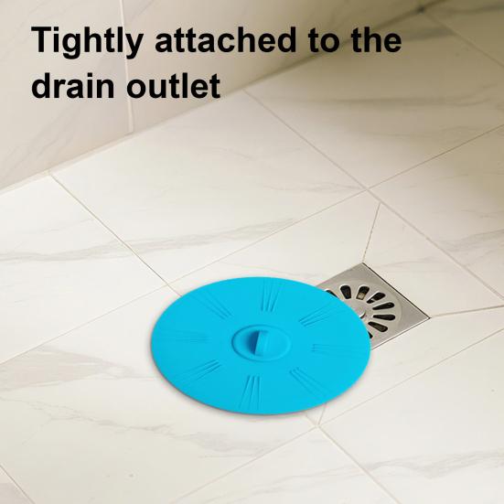 Silicone Drain Stopper Large Size Anti-Odor Easy Cleaning Sinks Bathtubs Floor Drain Cover Hair Catcher