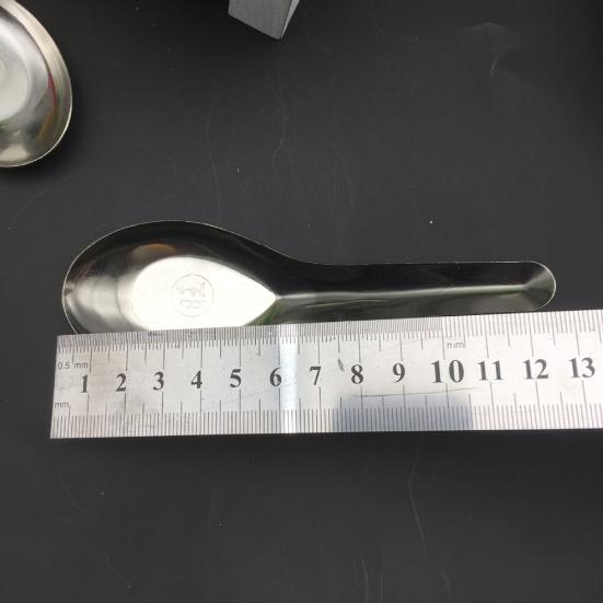 Stainless Steel Bottom Rice Deepened Thickened Flat Kitchen Soup Spoon Utensils