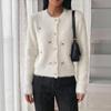 Women's Knit Cardigan Sweater with Beaded Casual Long Sleeve Outerwear