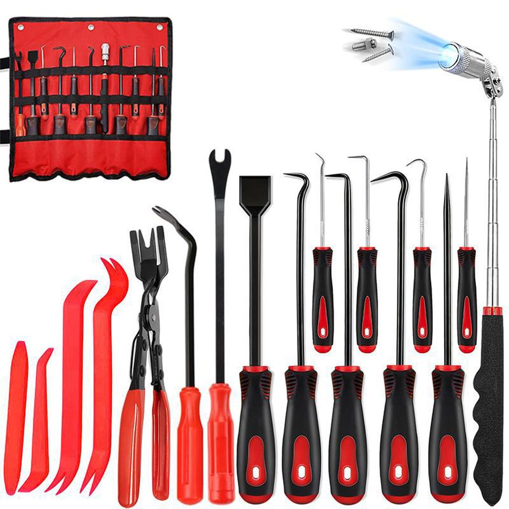 Remover Tool Gasket Scraper Telescoping Magnetic Pickup Tool For Automotive Car Body Door Panel Fastener Removal