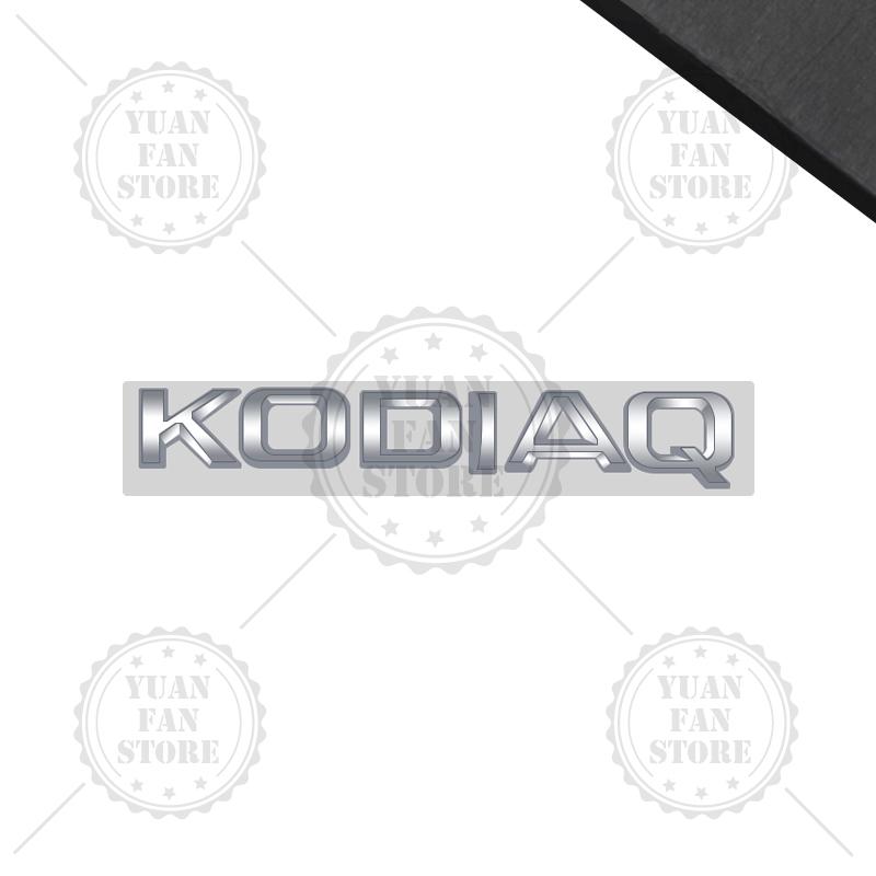 RAPL8 Bright Silver For Skoda Kodiaq Karoq Kamiq Superb Octavia Rapid 4X4 Fabia Yeti Metal Badge 3D Stickers Car Trunk Body Decal