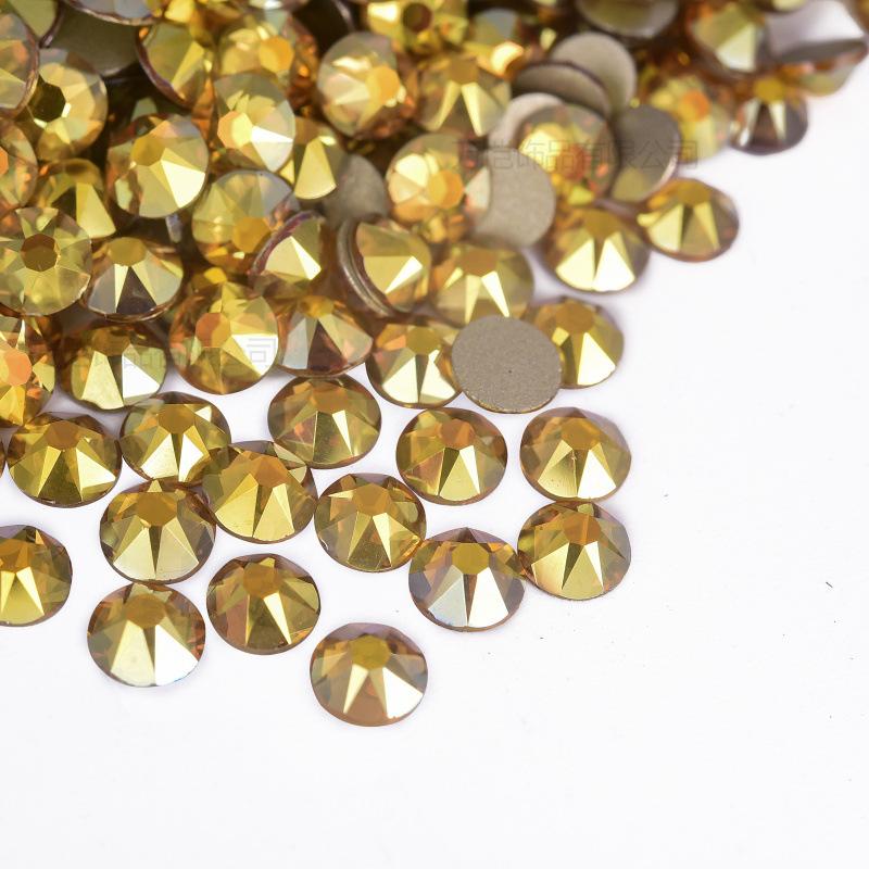 16 Cut Sides Eight Big And Eight Small Imitation Austrian Flat Bottom Drill Nail Drill Ab Color Diy Mobile Phone Case Glass Accessories Rhinestone