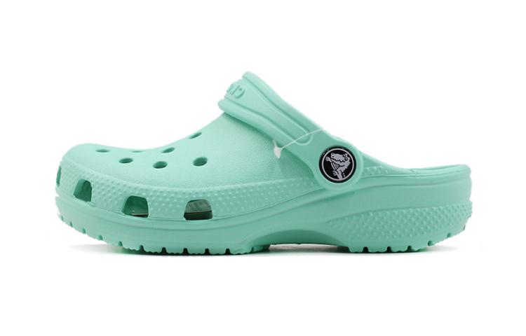 Crocs Classic Clog Маленькие Клоги Клетчатые Детские Сандалии Светло-Зеленые Детские 204536-3P7 29-30