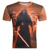 Hochwertiges Herren 3D-Druck Freizeit Star Wars Darth Vader Lustiges Kurzarm T-Shirt für den Alltag