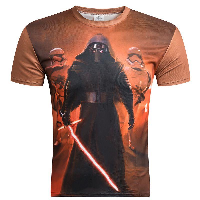 Premium Quality Men 3d Print Casual Star Wars Darth Vader Funny Short Sleeve T-shirt Tee For Everyday Wear