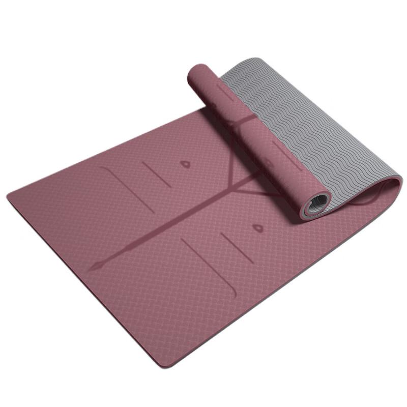Fengshuttle Non-Slip Yoga Mat with Alignment Lines