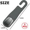 Car Headrest Hooks, 2PCS Leather Vehicle Seat Hangers for Handbag Coat Umbrellas, Multifunctional Automotive Hanging Storage Organizer Accessories,