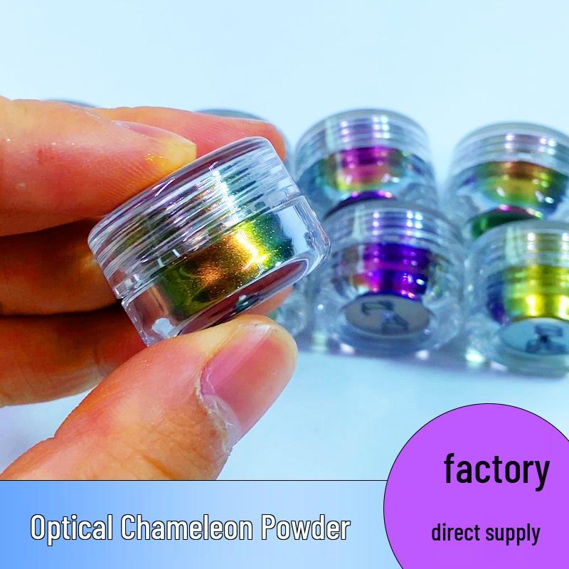 Polvere Specchio Ottica Camaleonte per Unghie & Ombretto