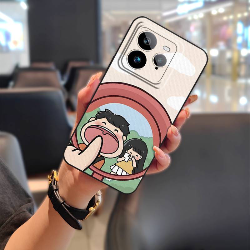 Cartoon Silicone Phone Case For Realme GT7 Pro TPU Shockproof Couple Phone Pouch Anti-dust Full Wrap Soft Case Graffiti