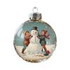Leichtes Weihnachtsbaum-Hängeornament Bruchsicherer Kunststoff Vintages Thema Hausdekoration