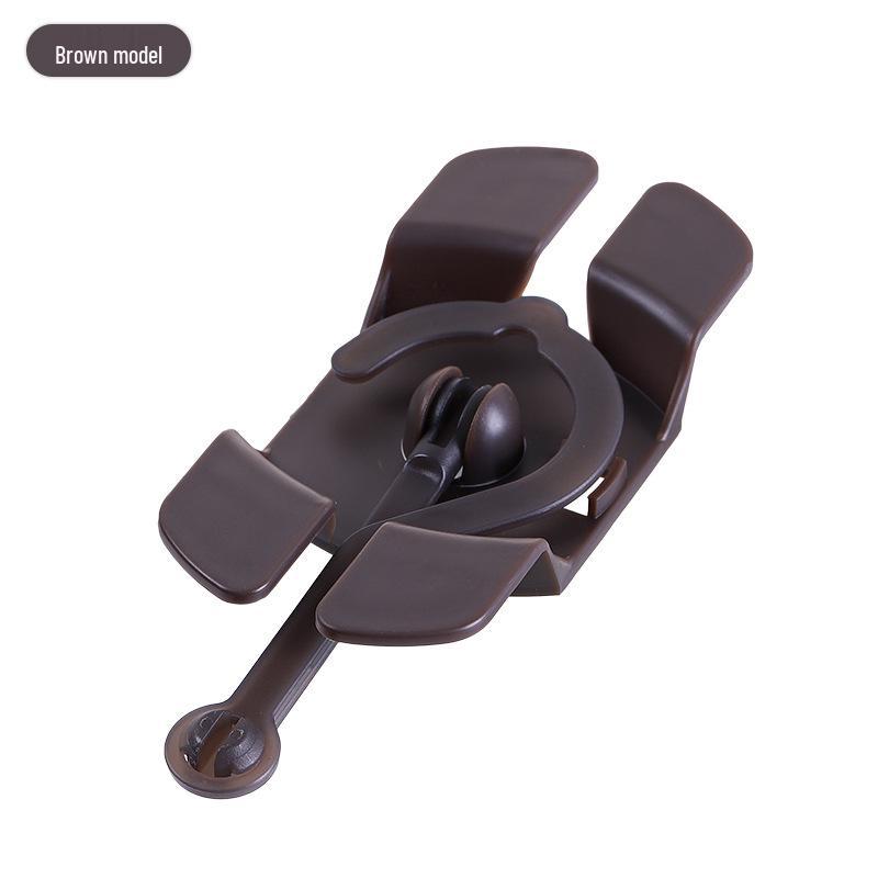 Non-Slip Electric Vehicle Charger Holder with Adhesive Hook Brown [Single Pack]