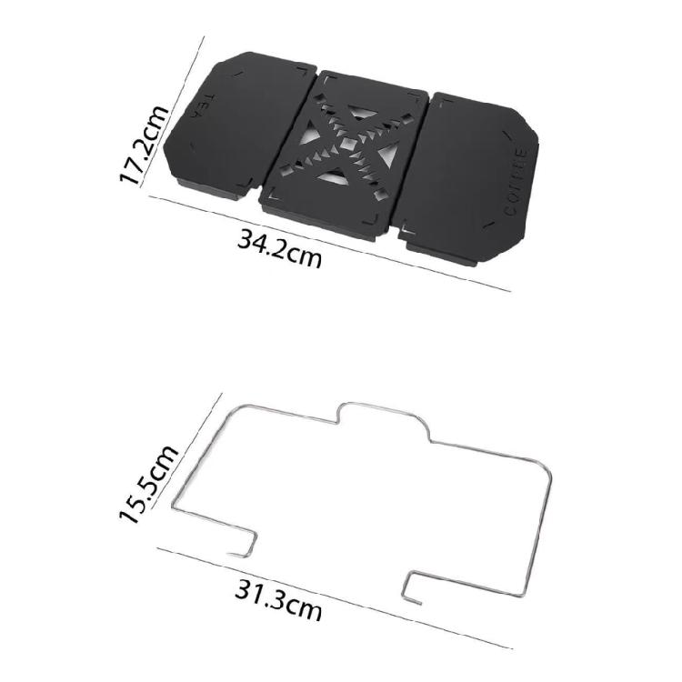 Waterproofed Camping Table Space Saving Folding Tabletop Stable Tabletop Portables Camping Accessory