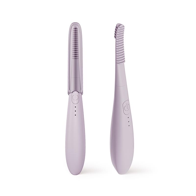 Electric Eyelash Curler with Temperature-Sensing Silicone and Adjustable Heat Settings
