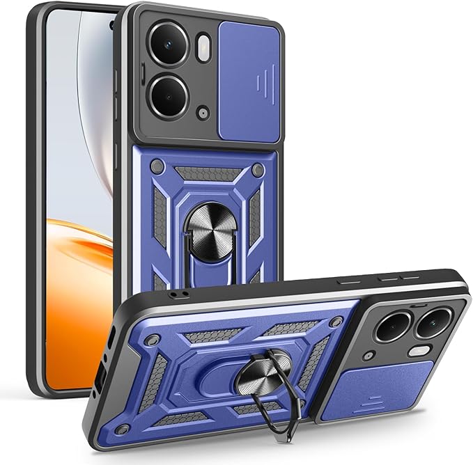 

Case For Realme 14 5G Military Grade Protection Phone Slide Camera Cover For Realme 14T Fundas realme 13+