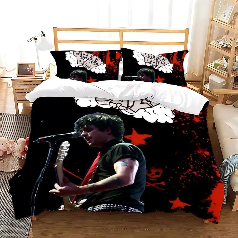 

Green Day AMERICAN IDIOT Комплект постельного белья Single Twin Full Queen King Size Комплект постельного белья для взрослых детей в спальню, пододеяльники, простыни 135X200cm-2pcs
