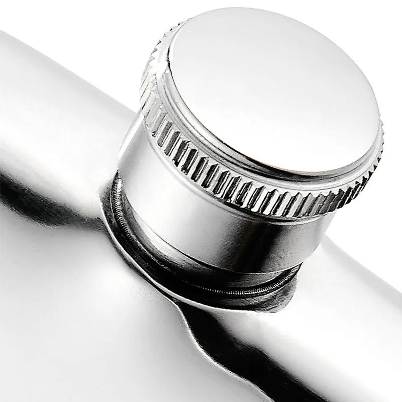 Gift for Men Carry Thicken Hip Flask Stainless Steel Retro Personalized Hip Flask Portable Groomsmen Bottles Kitchen Supplies