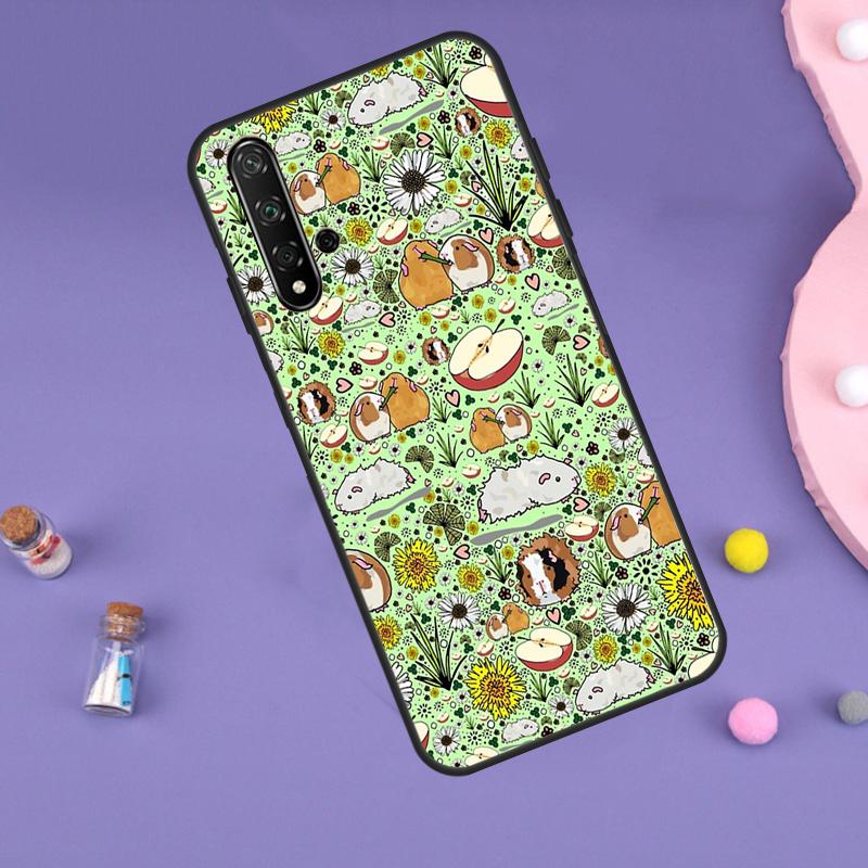 Cute Cartoon Guinea Pig For Huawei Nova 10 9 SE 3i 7i 8i 11i 12i Y60 Y61 Y70 Y72 Y73 Y90 Y91 P20 P30 P40 Lite Case