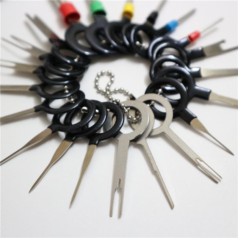 21Pcs Car Plug Terminal Removal Tool Pin Needle Retractor Pick Electrical Wire Puller Hand Tools Pin Extractor Puller Repair Kit