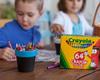 Crayola 64 with Crayon Genuine Item Number 520064 Crayons, Colors, Sharpener, Product,