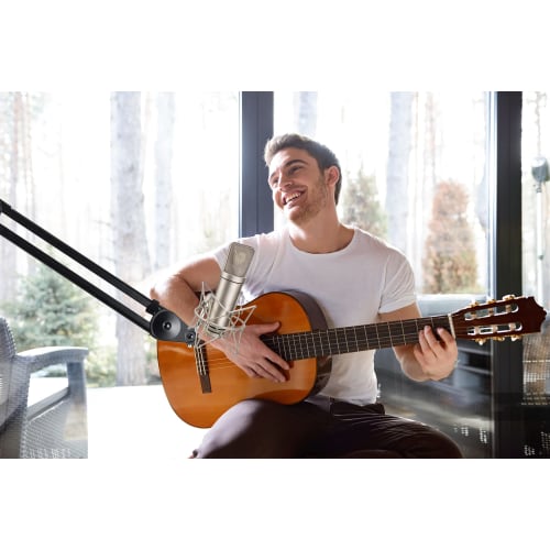 SUUNTOK Microphone Shock Mount, Anti-Vibration Microphone Holder, Spider Recording Microphone Shock Mount Stand, Compatible with Neumann U87 Ai, U89 i