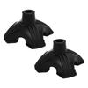 2 Pack Self Standing Quad Base Replacement 4 Point Walking Support Rubber End 19mm Inner Diameter