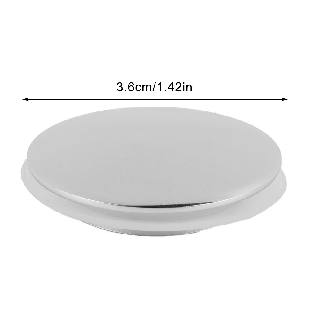 Upward Click Clack Drain for 36mm Aperture Sinks Made of Brass with Shiny Chrome Finish and Built in Seal Technology