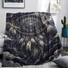 1Pc Dreamcatcher Print Flannel Blanket, High Quality Comfortable for All Seasons, Home Decor, Warmth and Comfort, Perfect for Christmas Gifts W92