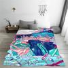 Anime Alien Stage Super Soft Blankets  Kids Plush Bedding Throws Aesthetic Home Decor Flannel Bedspread Sofa Bed Cover
