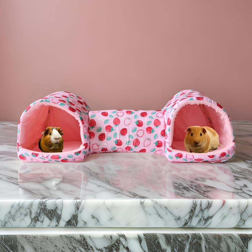 Cama túnel para hámster, túnel, juguete para conejos, cueva blanda, casa para hámster, conejillos de indias, jerbos, juguete para muelas