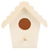 Lace Eaves Design Unfinished Bird House DIY Assembly Hanging Bird Nest  Outdoor Garden