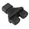 C14 To C13 Y Splitter Male To Female Adapter Cable Power Plug Cord Single IEC320