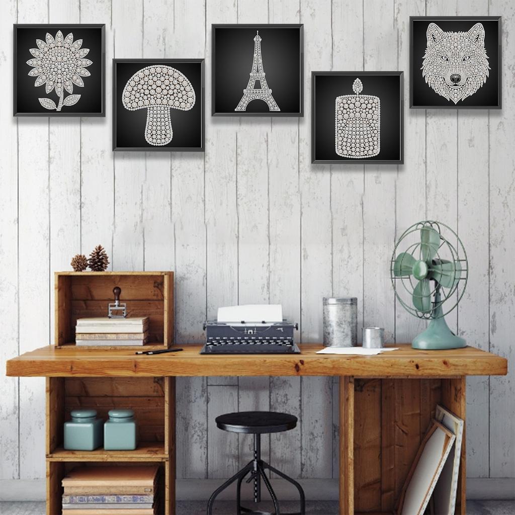 DIY Pearl Dot Painting for Adults Beginners Home Wall Decor Pearl Painting Art Kits 9.84x9.84in Without Frame