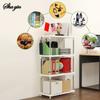1PC Multi-Level Storage Rack For Kitchen And Bathroom, Snack Storage Rack For Floor In The Living Area