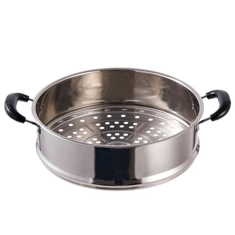 304 Stainless Steel Double Layer Steamer Pot for Induction and Gas Cookers